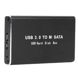 Мини SSD жесткий диск Корпус USB 3,0 к mSATA адаптер для жесткого диска корпус из алюминиевого сплава внешний жесткий диск чехол для Windows/MAC