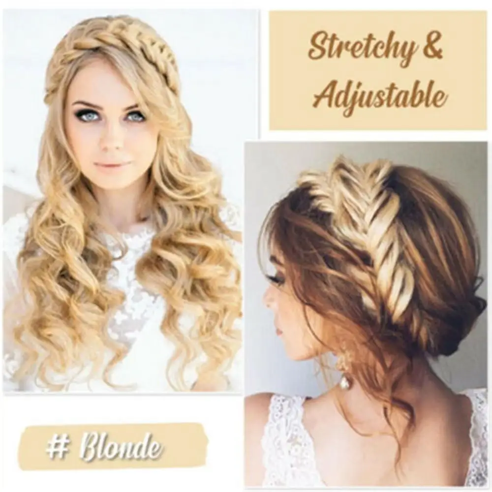 Wig Braid Hair Band Fashion Synthetic Wig Hair Band Elastic Twist