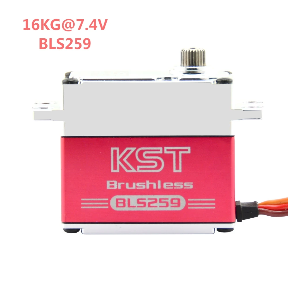

KST BLS259 0.10sec 8.4V 20KG Brushless Servo Motor for 1/8 1/10 RC Model RC Car Boat Airplane Robot UAV Robot Arm