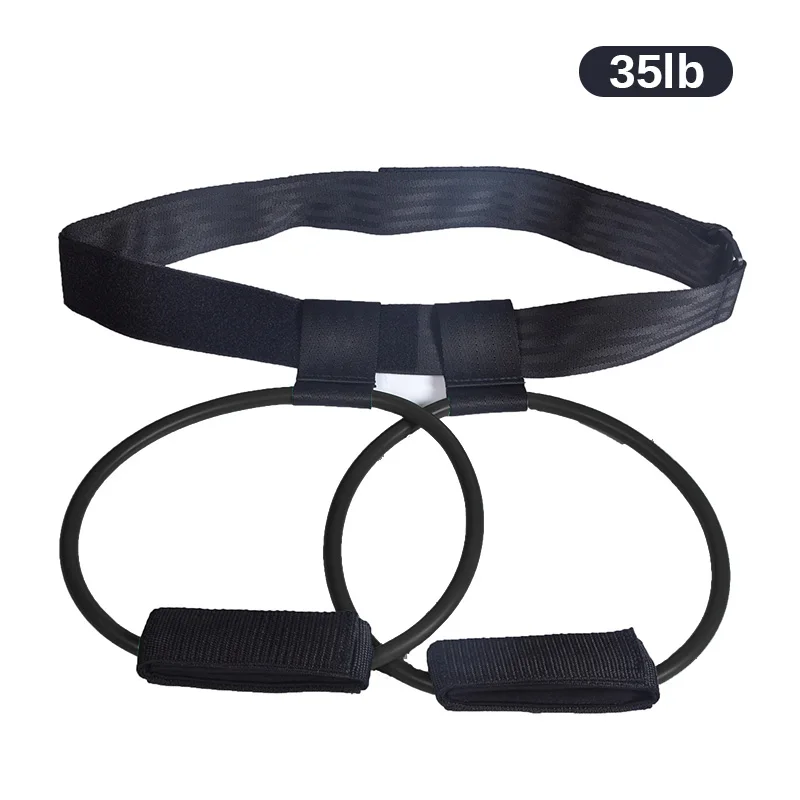 Black 35lb Набор резинок для фитнеса, Эспандеры для ягодиц и ног, пояс для тренировки мышц, эластичный пояс, Педальный Тренажер для тренировки - Цвет: Black 35lb