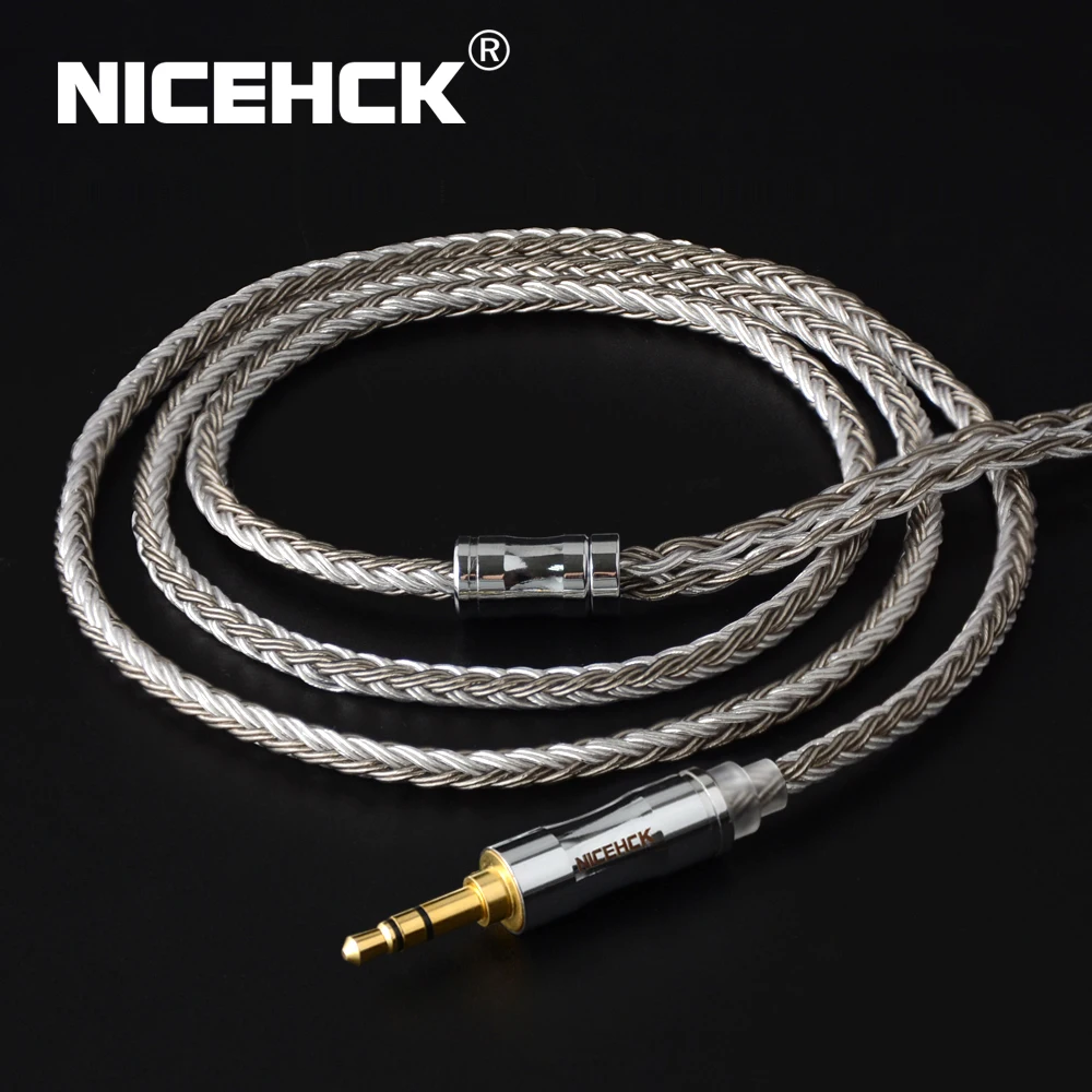 

NICEHCK C16-4 16 Core посеребренный кабель 3,5/2,5/4,4 мм разъем MMCX/2Pin/QDC/NX7 Pin для LZ A7 C12 ZSX V90 TFZ NX7 MK3/F3/BL-03