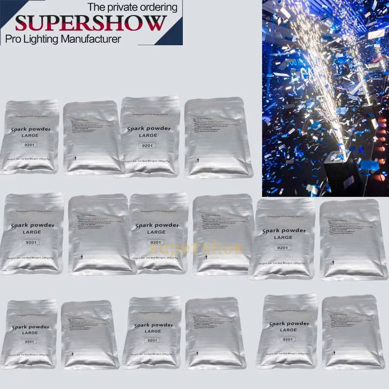 200gx10 bags Outdoor Indoor Cold Spark Sparkler Metal Titanium TI Powder for wedding Firework machine stage cold sparklers