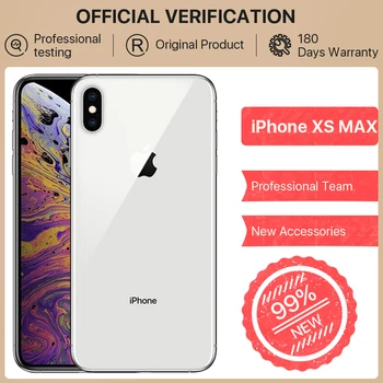 

Original 99% New Apple iPhone XS Max, 64GB/256GB ROM, 6.5inch Full Screen iOS Apple 24MP Camera Face ID NFC GPS Mobile Phone