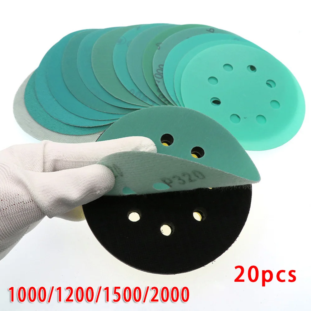 Made Of High Quality Material 5Inch 8 Hole Sandpaper 125mm Sanding Paper Wet&Dry Grinding Wheel Woodwork Tool