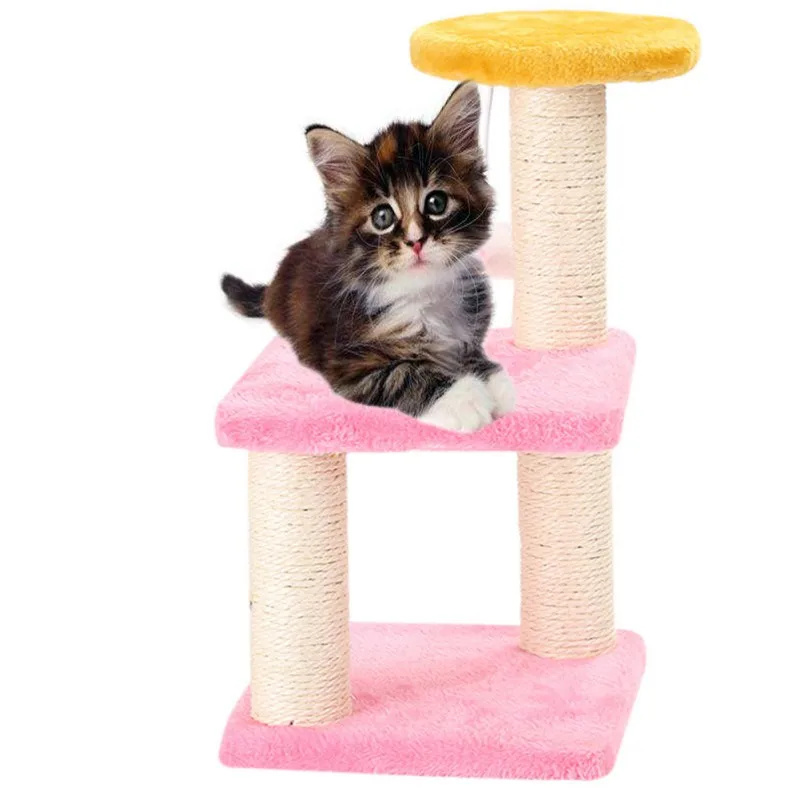 

Tree Tower Big Cat Climbing Tree Scratching Post Board Cat Toy With Hanging Plush Mouse Toy Cat Jumping Kitten Toy Pet Supplies