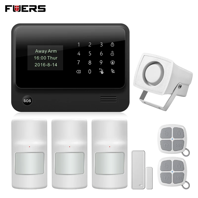 2G 3G 4G Smart Home Alarm System Security Wireless GSM WIFI GPRS IOS Android APP 