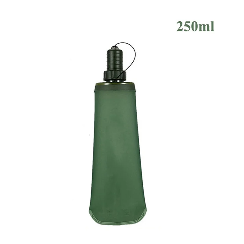 Foldable TPU Outdoor Sport Bottle Hydro Soft Flask Collapsible Drink Water Bottle for Running Camping Hiking Bicycle Fitness