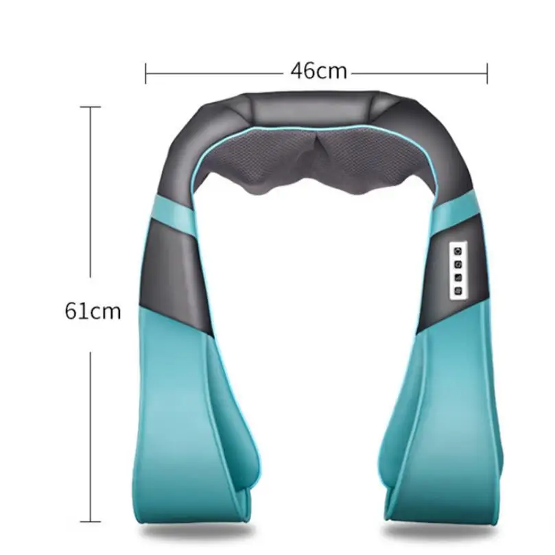  Newest Neck Massager 16 Massage Rollers 3D Kneading Massage Heating Direction Adjustable 3 Strength