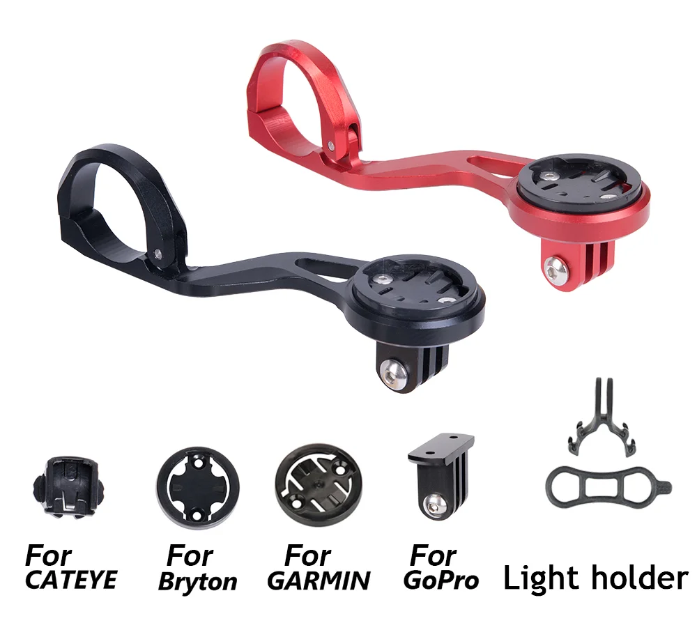 Bicycle Accessory Out-Front Bike Mount For Computer GoPro Action Cameras Light Holder 25.4/31.8mm | Спорт и развлечения
