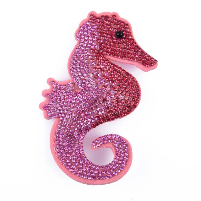 Hot Sale 1 Pcs Full Crystal Fabric Croc Shoe Charms Bling Embroidery Pink Shoes Decorations Grey Bear Clog Shoes Accessories b6023