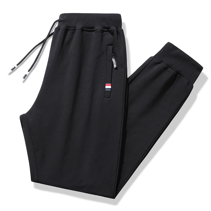 Casual Pants Waist-Trousers Mens Cotton Autumn Spring Pockets 17 Homme Elastic High-Quality