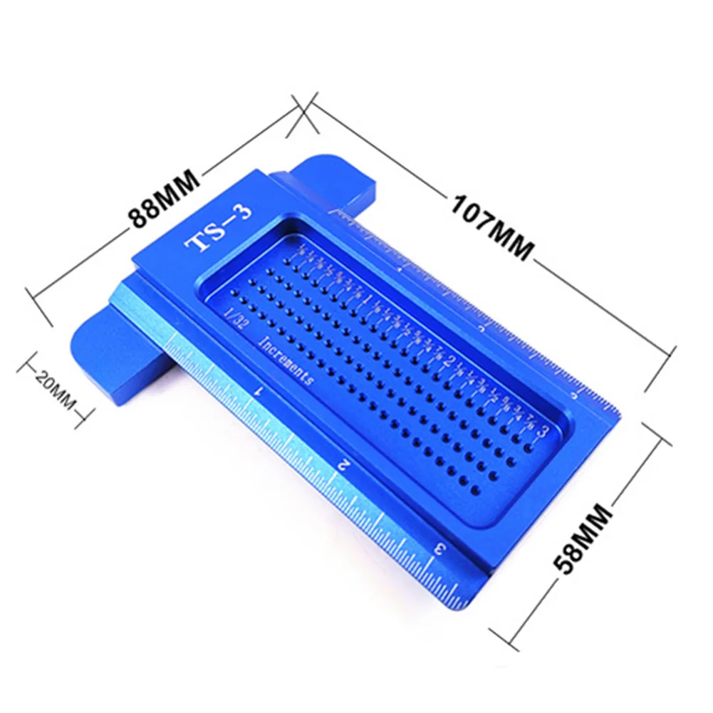 TS 3 T Тип раздвигающийся измерительный Портативный Алюминий сплава для плотникам перечёркнутый инструмент прочный датчик ручная Деревообработка писец