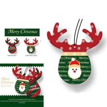 AOZBZ Рождественский автомобиль духи диффузор автомобиль духи, устанавливаемое на вентиляционное отверстие в салоне автомобиля запах автомобиля духи авто Декор в виде оленьих рогов и аромат бумаги освежитель воздуха для автомобиля