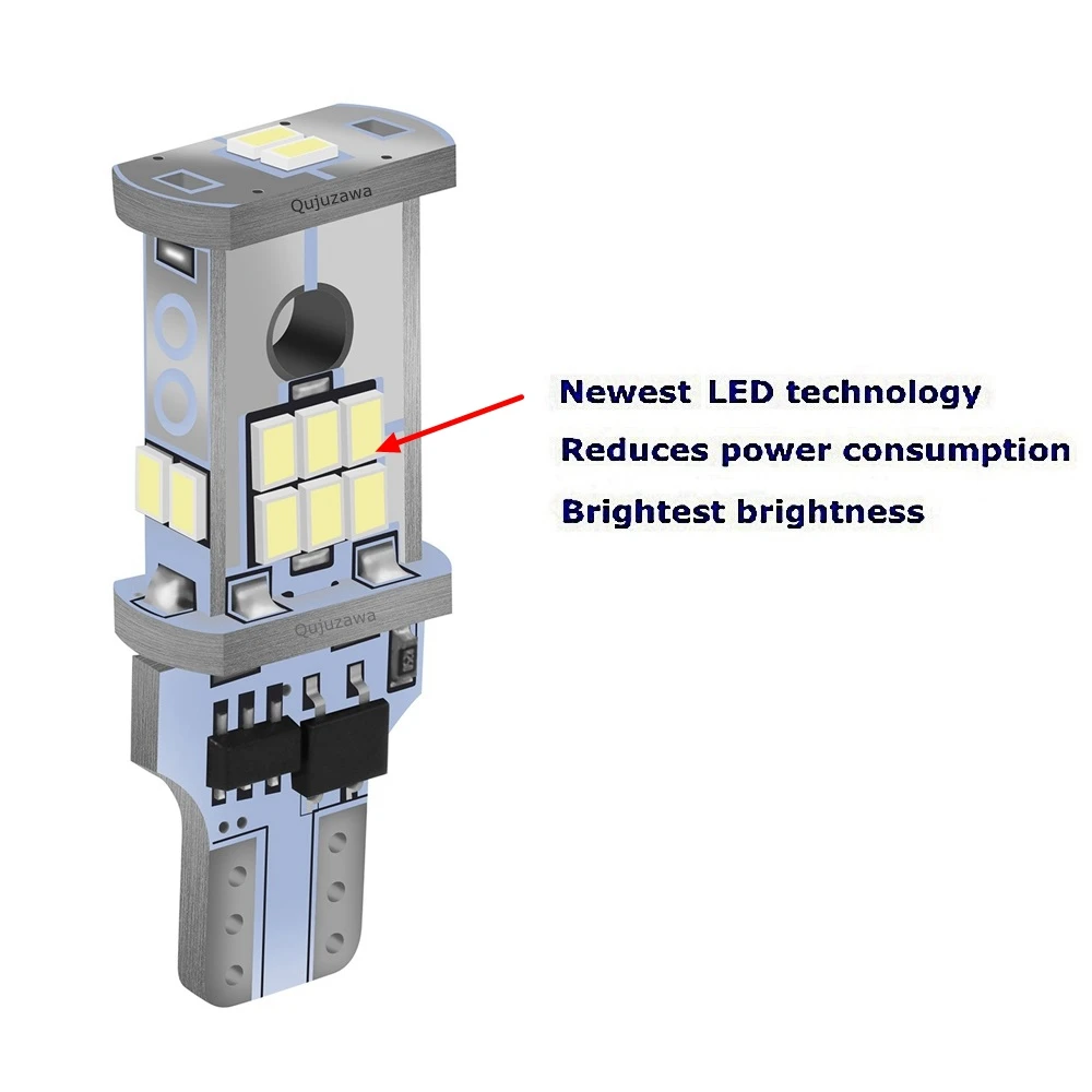 2 шт. Новинка T15 W16W высокое качество супер яркий 1500Lm светодиодный CANBUS без ошибок Автомобильная задняя лампа тормозной светильник Авто резервный обратный светильник белый