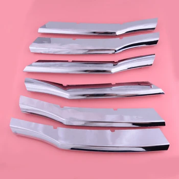 

beler 6Pcs Chrome Front Center Grille Insert Bumper Cover Trim Molding Garnish Frame Fit for Honda Accord 4DR Sedan 2008-2010