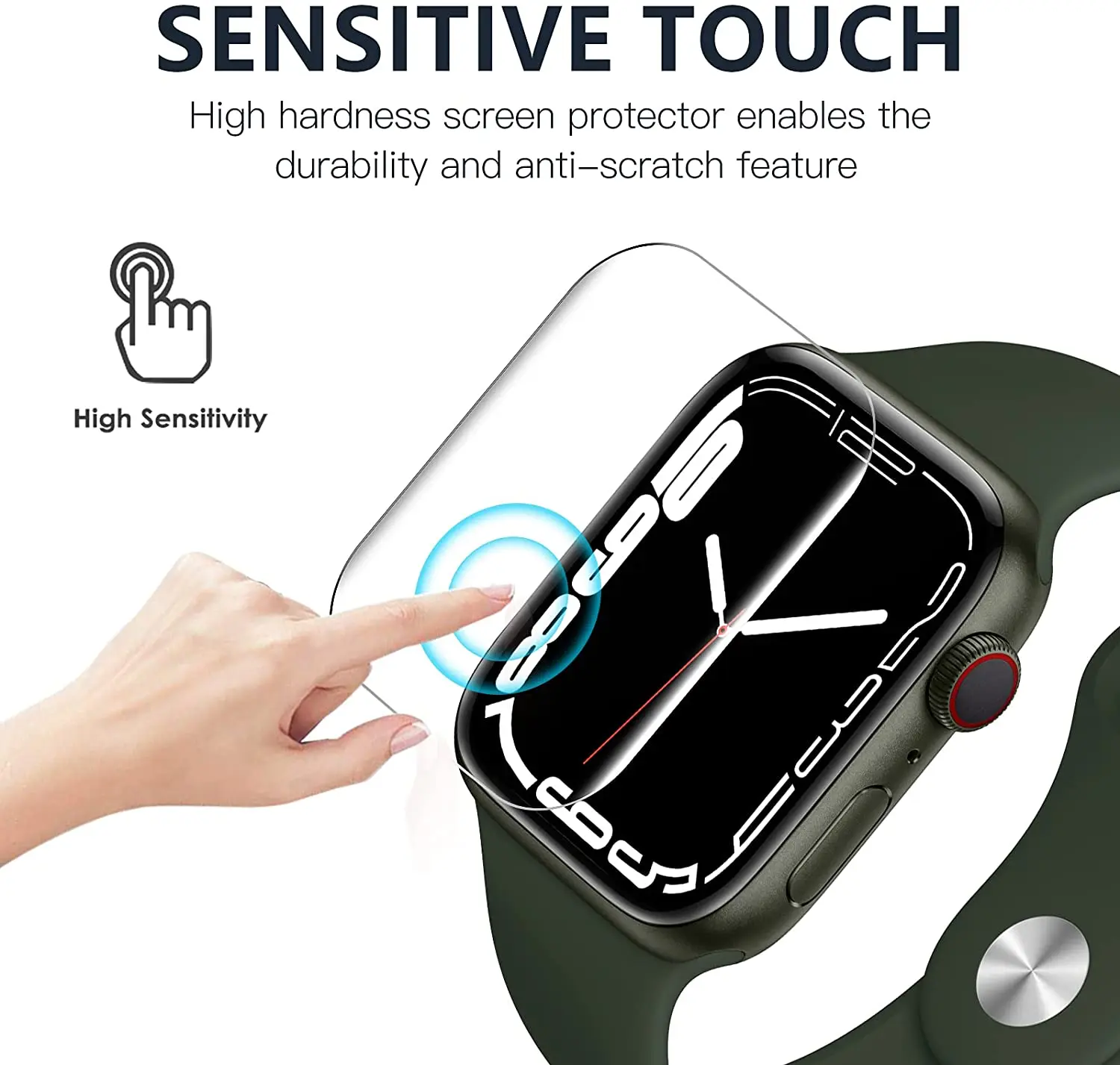 

4pcs/lot Screen Protector Film For Apple Watch Series 7 41mm 45mm Hydraulic Protective Films Clear Transparent Full Cover new