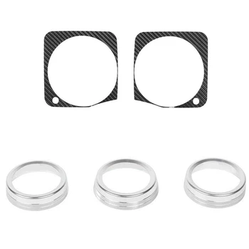 

1 Pcs Car Air Conditioner Switch Cover Trim & 1 Pcs Dashboard Display Decorative Cover Trim for Suzuki Jimny 2019 2020