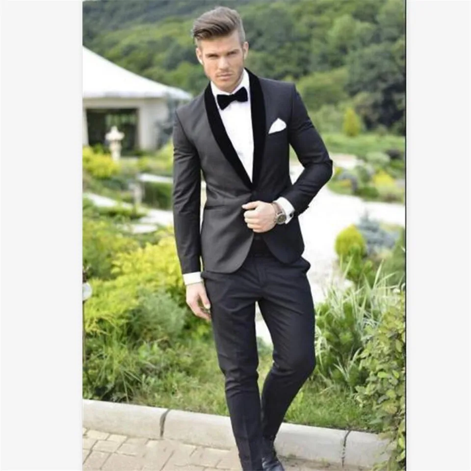 Мужской костюм Smolking Noivo Terno Slim Fit Easculino вечерние костюмы для мужчин нагрудный двубортный костюм(пиджак+ брюки