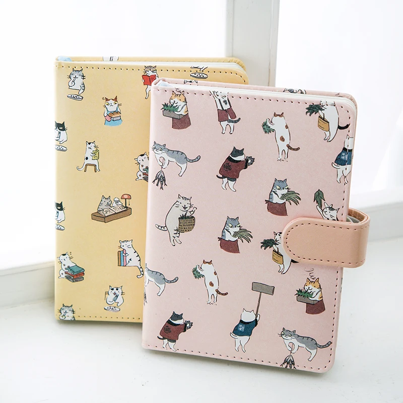 

Cartoon Magnetic Buckle Cute Animal Cover Notebook Diary Painting Creative Hand Account Daily Plan Notepad Student Office Supply