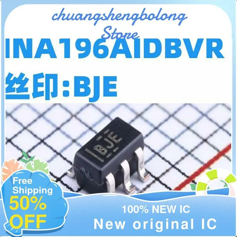

5 шт. INA196AIDBVR INA196 BJE SOT23-5 новый оригинальный IC