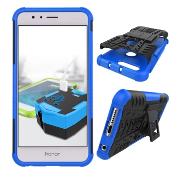 

2in1 Hard Silicone Case For Huawei Y9 Y7 2018 Y3 Y5 Y6 II Shockproof Cover For Honor 5X 5A 7X 6C 8A 9X 7 8 9 Lite P Smart Z 2019