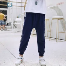 Г. Осенние детские спортивные штаны в Корейском стиле тонкие повседневные брюки из чистого хлопка для студентов штаны для мальчиков