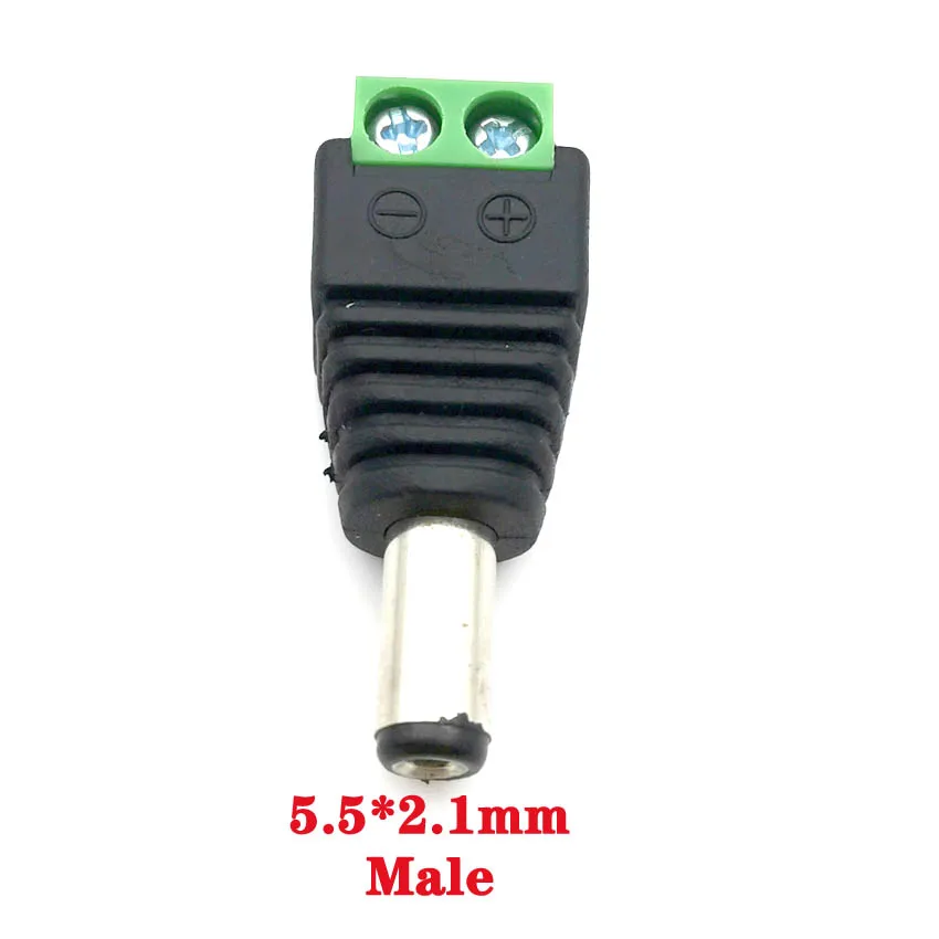 Wire connector terminals wire connector electrical connectors power adapter plug connector adapter power jack connector dc connectors electrical connector usb plug socket connector banana plug connector coaxial connector rf connector cable connector dc power adapter 2Pcs Female +2 pcs Male DC Connector 5.5 x 2.1MM 5.5*2.5MM 3.5*1.35MM Power Jack Adapter Plug Led Strip Light