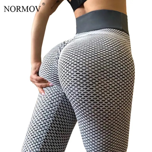 NORMOV High Waist Dot Fitness Leggings Women Workout Push Up Leggings Activewear Leggings Fitness Feminina Jeggings