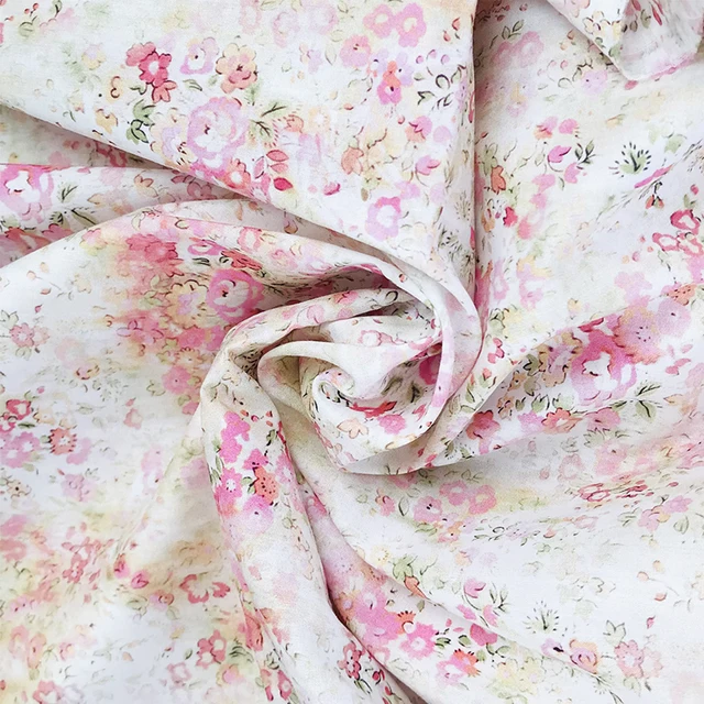 Firok Virágos 80 -As Évek Tissun Liberty Pamutszövet Gyerekeknek Baba Varró Ruhadarabok Szoknya Diy Kézzel Készített Poplin Patchwork Meter 2021 - Image 2