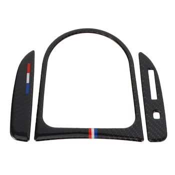 

NEW Carbon Fiber Gear Shift Box Panel Cover Trim for Ford Mustang 2015-2017