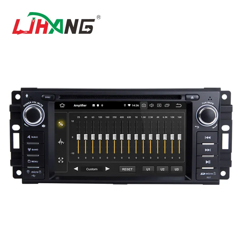 LJHANG 1 Din Android 10 машинный DVD проигрыватель для JEEP Wrangler Компас Grand Cherokee Commander Dodge GPS