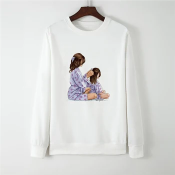 

New Arrival Cheap Kpop Super Mom Printing Streetwear Full Sleeve Sweatshirt Hoodies Women Толстовка Loose Kawaii Vogue Clothes