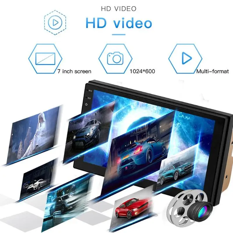 USB Radio Empfänger 7 zoll Android 8.1 Bluetooth Kopf Einheit GPS Navigation Breite Umfang der Anwendung WiFi AUX USB FM Radio USB Radio Empfänger 7 zoll Android 8.1 Bluetooth Kopf Einheit GPS Navigation Breite Umfang der Anwendung WiFi AUX USB FM Radio