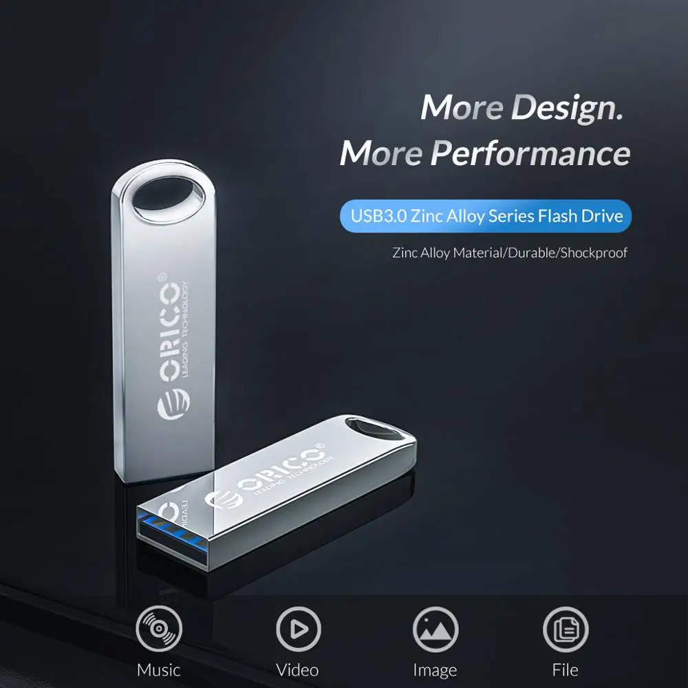 ORICO Metal USB Flash Drive USB3.0 128GB 64GB 32GB 16GB Flash Memory Stick Pen drive USB Stick Wate