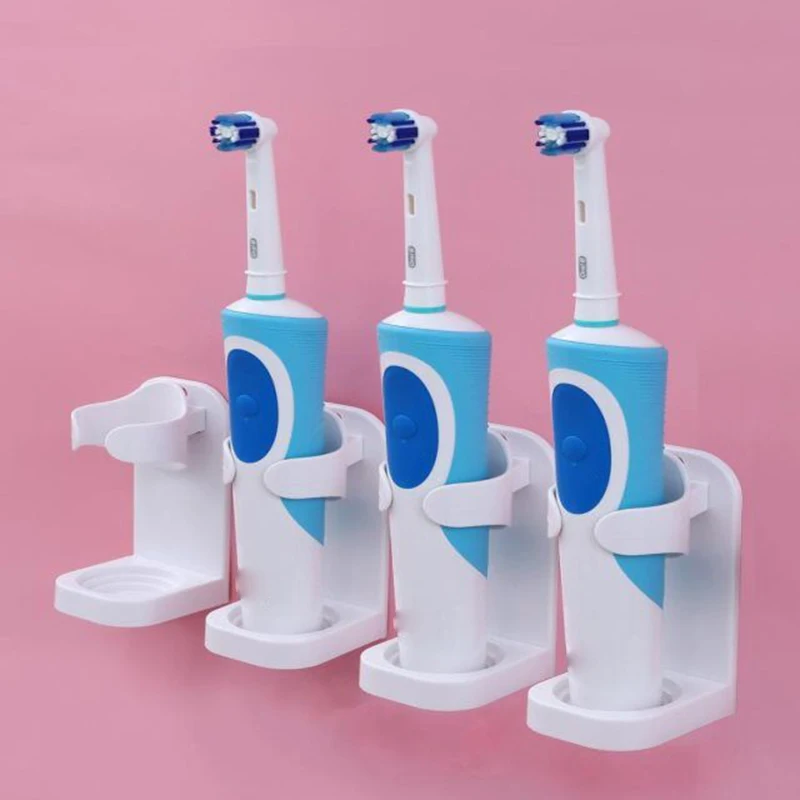 Creative Traceless Stand Rack Toothbrush Organizer Electric Toothbrush Wall-Mounted Holder Space Saving Bathroom Accessories
