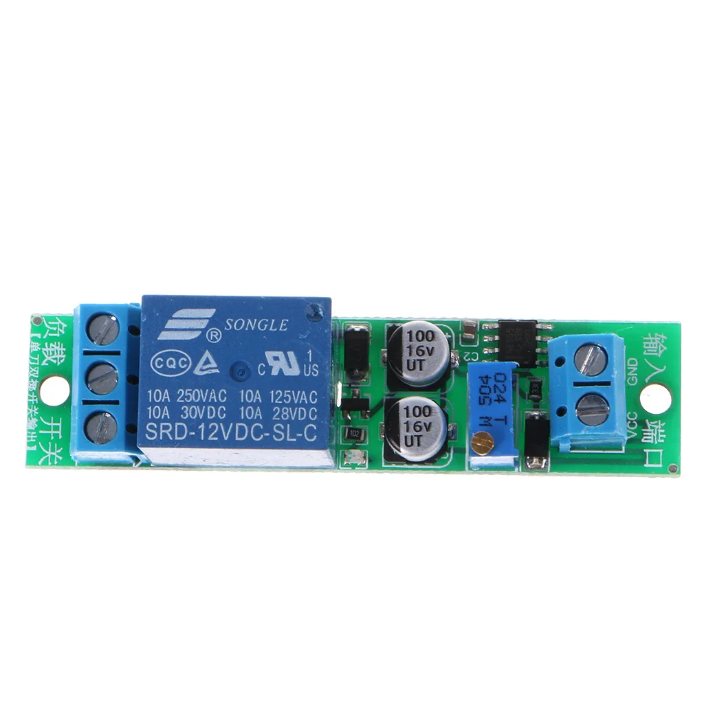 

DC 12V Signal Trigger Delay Turn Off Delay Timer Switch Relay Module 0-25s Drop Ship Support