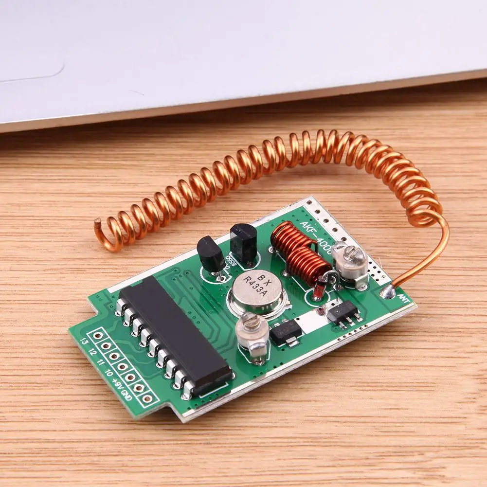 Комплект модуля передатчика 9V 433Mhz для Arduino ARM Launch Distance 4000 метров DC беспроводной