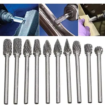 

Shank Tungsten Carbide Milling Cutter Rotary Tool Burr Double Diamond Cut Rotary Dremel Tools Electric Grinding