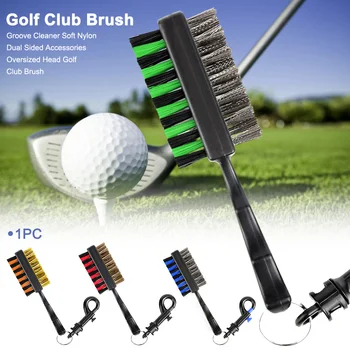 

Sports Ball Tool Putter Wedge Oversized Head Groove Cleaner Practical Dual Sided Accessories Soft Nylon Golf Club Brush Bristles