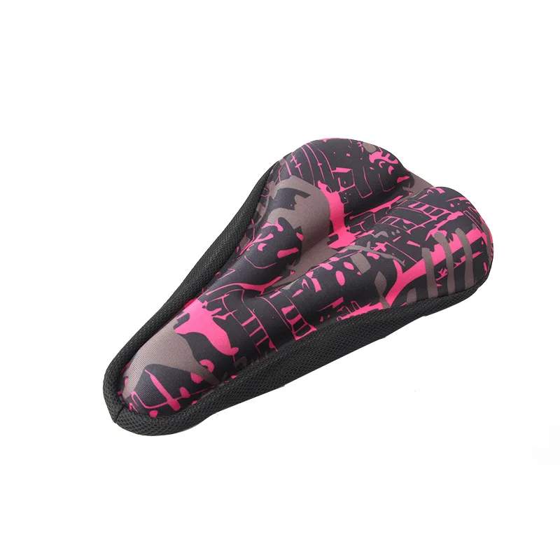Bike Cushion Cover Printed Camouflage Padded Bicycle Saddle Cycling Non Slip X85