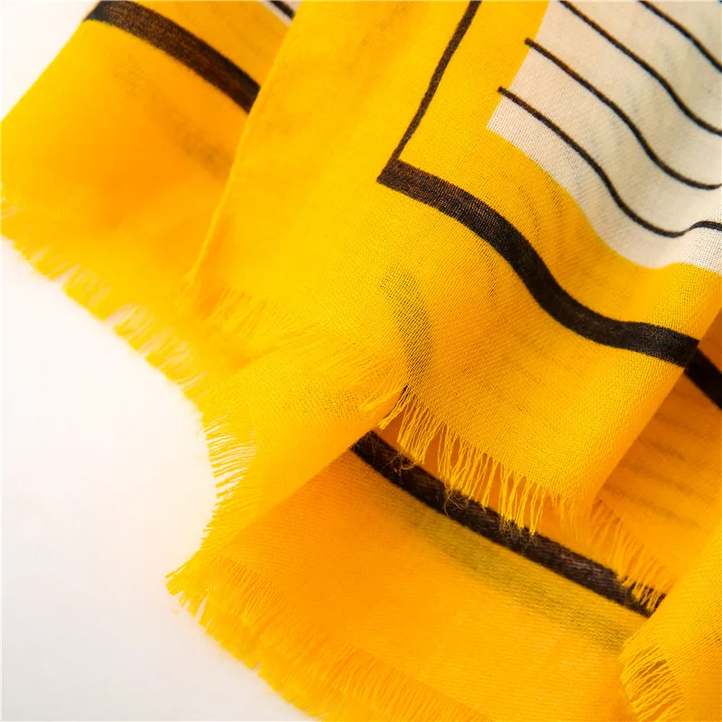 Designer knitted spring winter women scarf warm Cotton linen scarves shawls luxury brand neck bandana pashmina lady wrap
