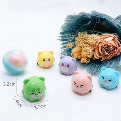 5PCS Cute Cartoon Clockwork Pull Back Inertial Sliding Toy For Children Animal Car Model Toys For Kids Birthday Christmas Gift