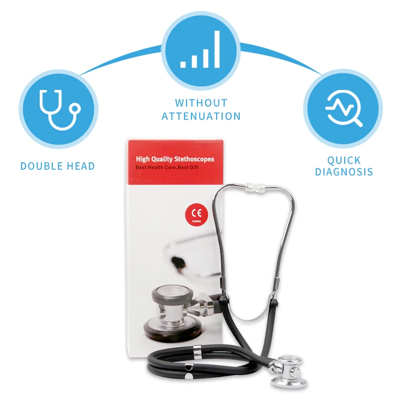 Профессиональный двойной головкой двойной трубчатый медицинский стетоскоп Многофункциональный длинный мягкий трубчатый стетоскоп 6 цветов инструмент для ухода за здоровьем