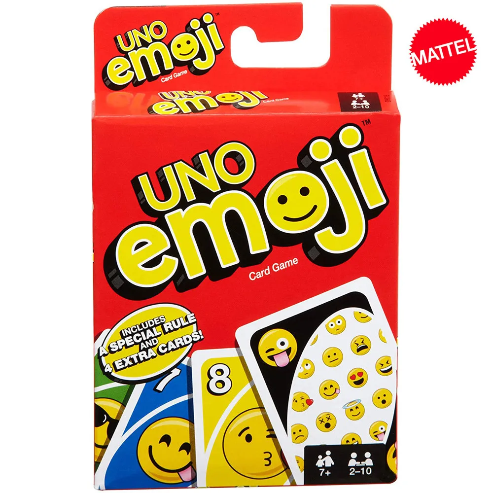 Mattel Games UNO: Emojis карточная игра семейные Забавные Развлечения настольная забавные