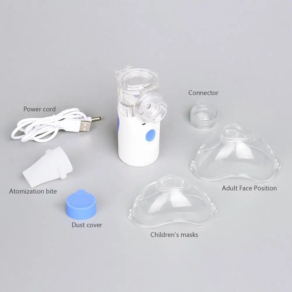 Mini Handheld Facial Steamer Nebuliser Steaming Skin Care Atomizer Respirator Humidifier Adult Kid Inhaler Nebulizer