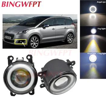 

2PCS High power H11 LED Fog Lamps Angel Eye light with Glass len 12V For Peugeot 5008 с 2009 - For Holden Commodore 2004-2007