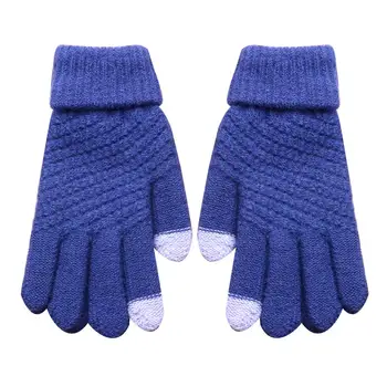 

Winter Outdoor Gloves Men Women Warm Touch Screen Driving Gloves Full Finger Knitted Mittens guantes mujer handschoenen