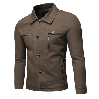 

2019 New Autumn Men's Jackets Fashion Military Jacket Men Coats Slim Fit Casual Male Outerwear Chaqueta Hombre