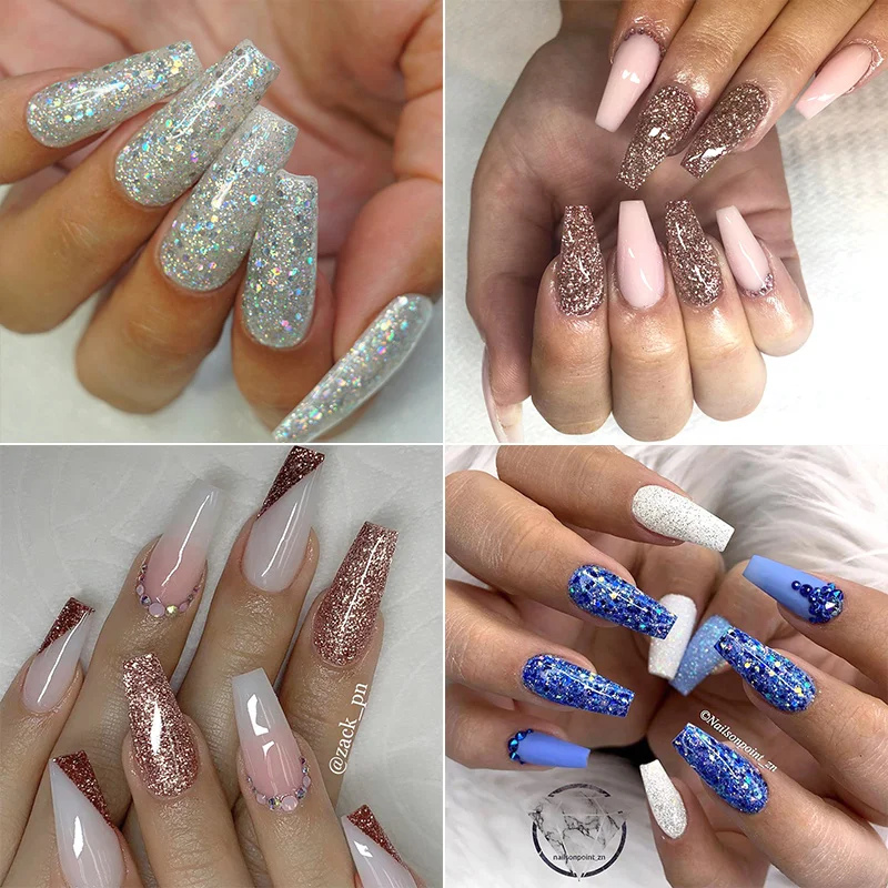 Acrylic Powder Nail Art Dust Crystal Polymer No Need UV Lamp
