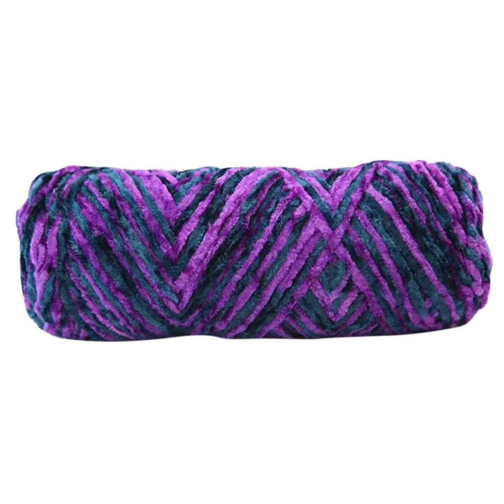 Chenille Winter Crochet Scarf Line Soft Hook Line knitting Yarn Braideds Multicolor Thread Yarn handcraft DIY Household Supplies - Color: G
